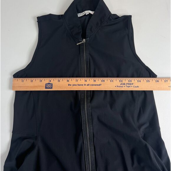 Sun Light Women's Sleeveless Asymmetrical Zip Up Black Dress Size 2 - Picture 7 of 11